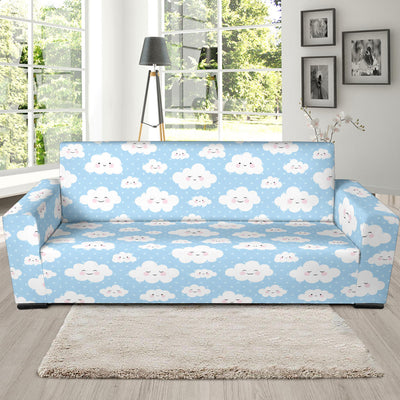 Cloud Pattern Print Design 02 Sofa Slipcover