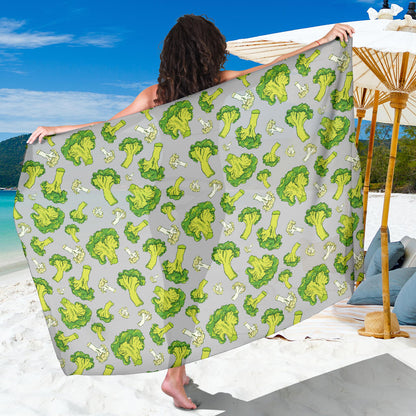Broccoli Pattern Print Design 03 Sarong Pareo Wrap