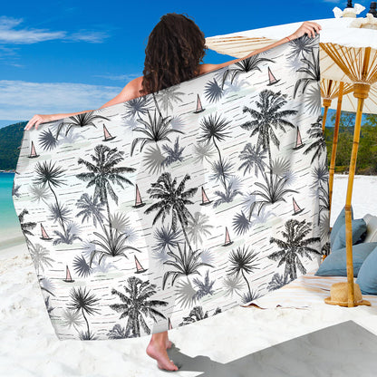 Pacific island Pattern Print Design A04 Sarong Pareo Wrap