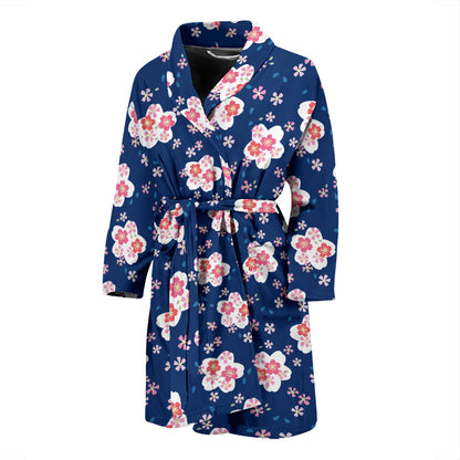 Sakura Print Design LKS306 Men Bathrobe
