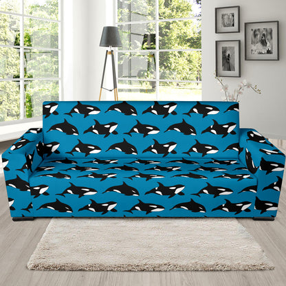 Whale Print Design LKS304 Sofa Slipcover