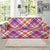 Madras Pattern Print Design 02 Sofa Slipcover