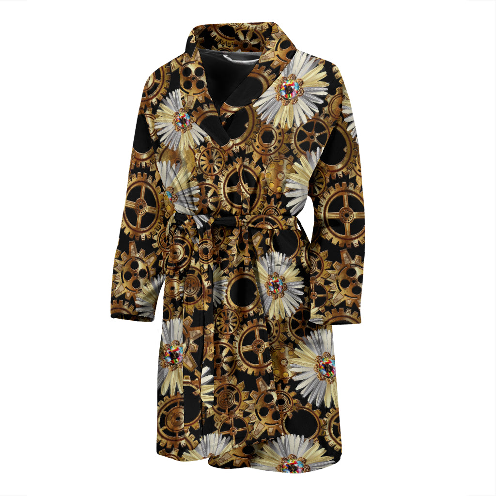 Steampunk Print Design LKS305 Men Bathrobe