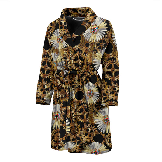 Steampunk Print Design LKS305 Men Bathrobe