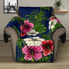 Hibiscus Pattern Print Design HB028 Recliner Cover Protector