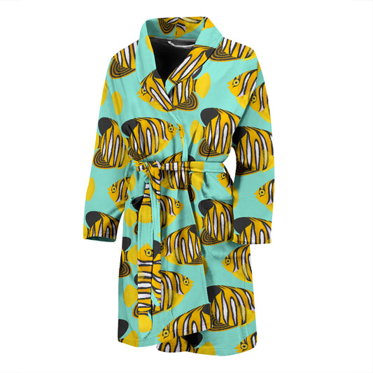 Angelfish Print Design LKS402 Men Bathrobe