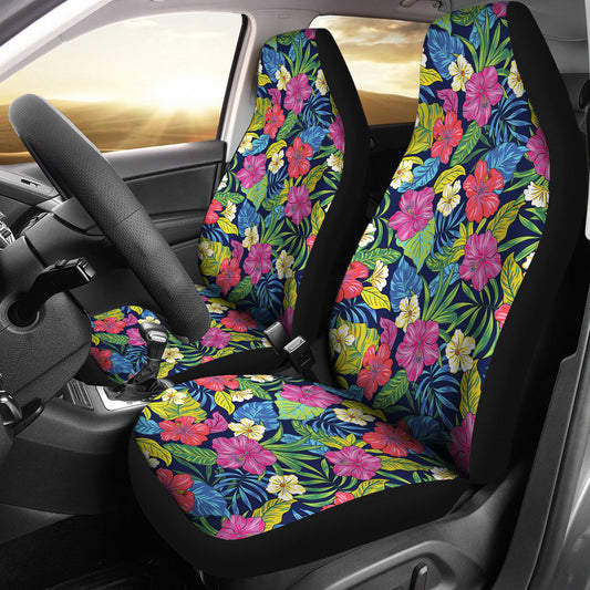 Hibiscus Print Design LKS3010 Car Seat Covers