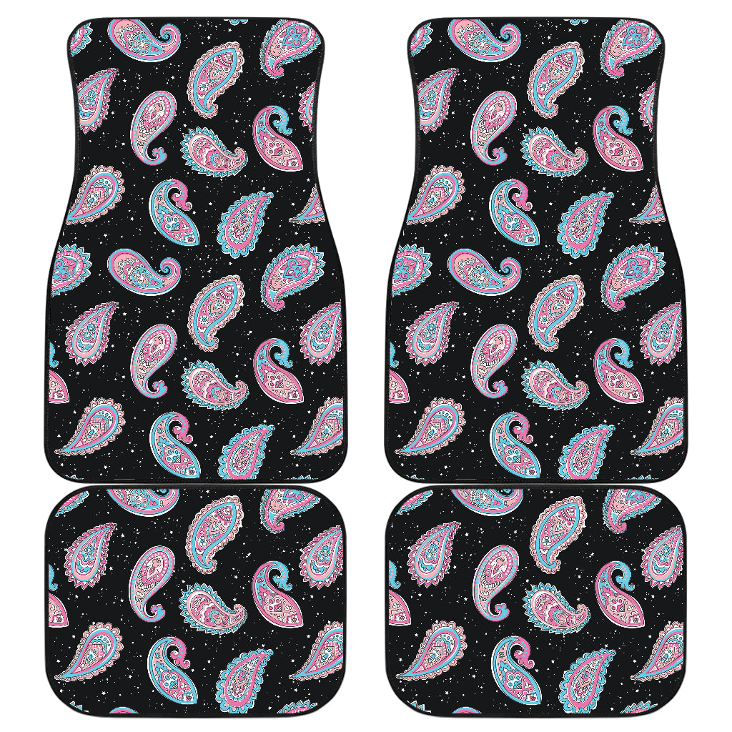 Paisley Pink Design Mandala Print Car Floor Mats Front Back