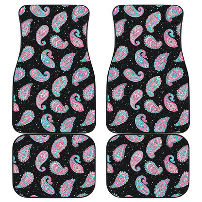 Paisley Pink Design Mandala Print Car Floor Mats Front Back