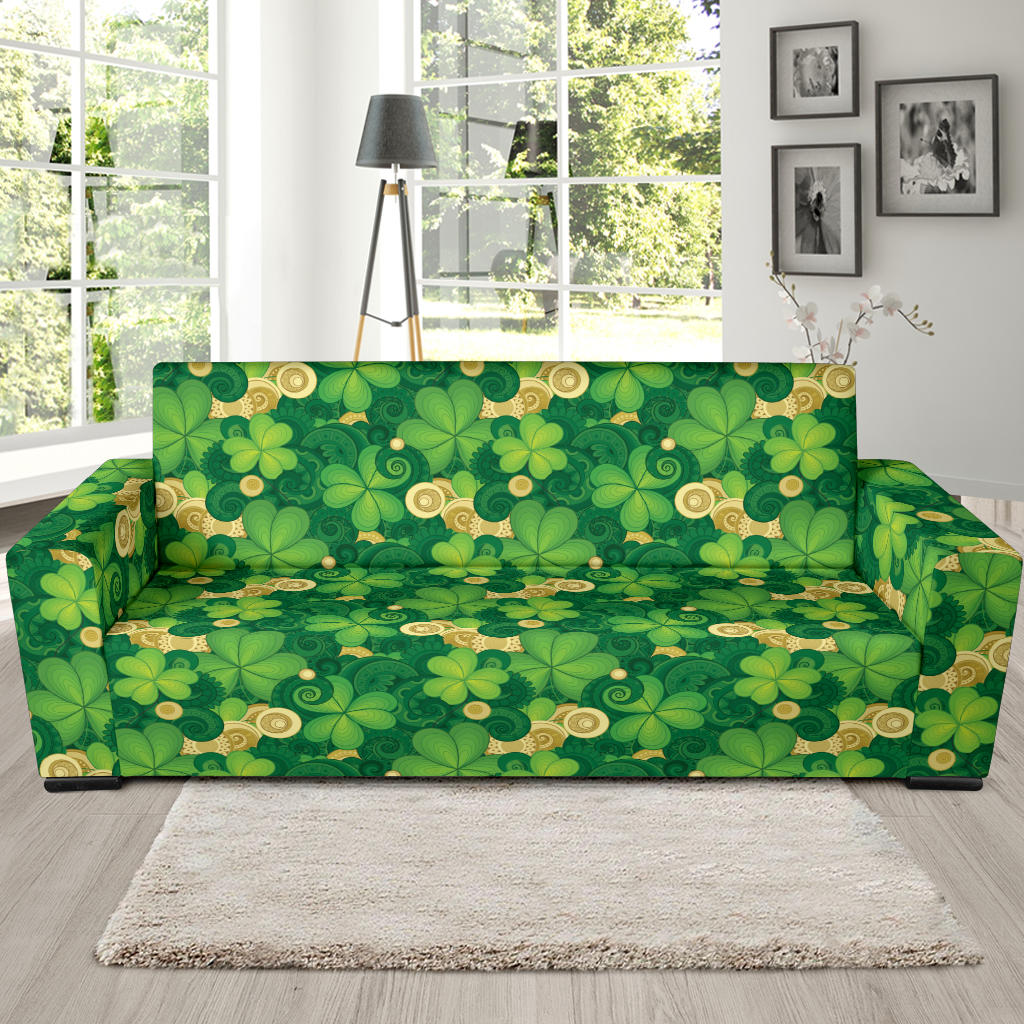 Shamrock Print Design LKS301 Sofa Slipcover