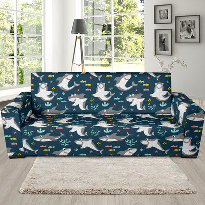 Shark Print Design LKS307 Sofa Slipcover