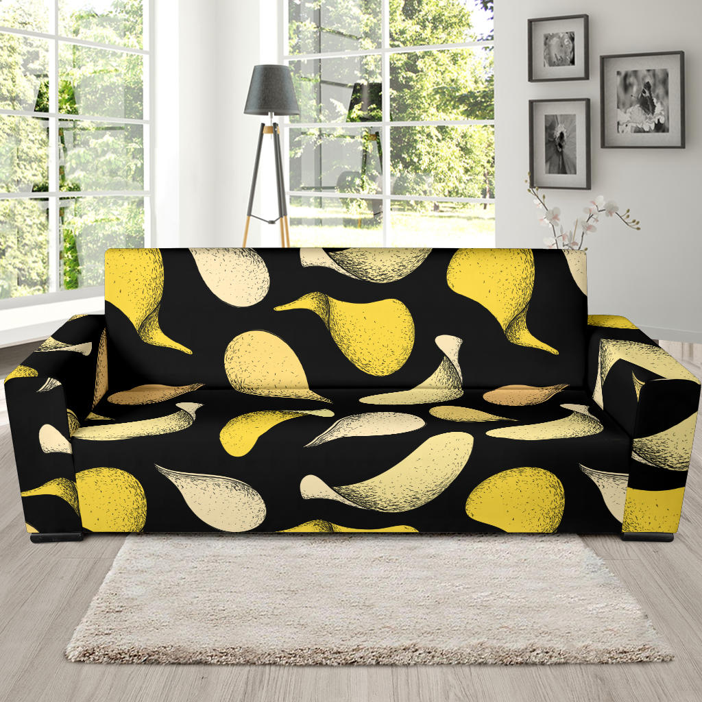 Potato Pattern Print Design A02 Sofa Slipcover