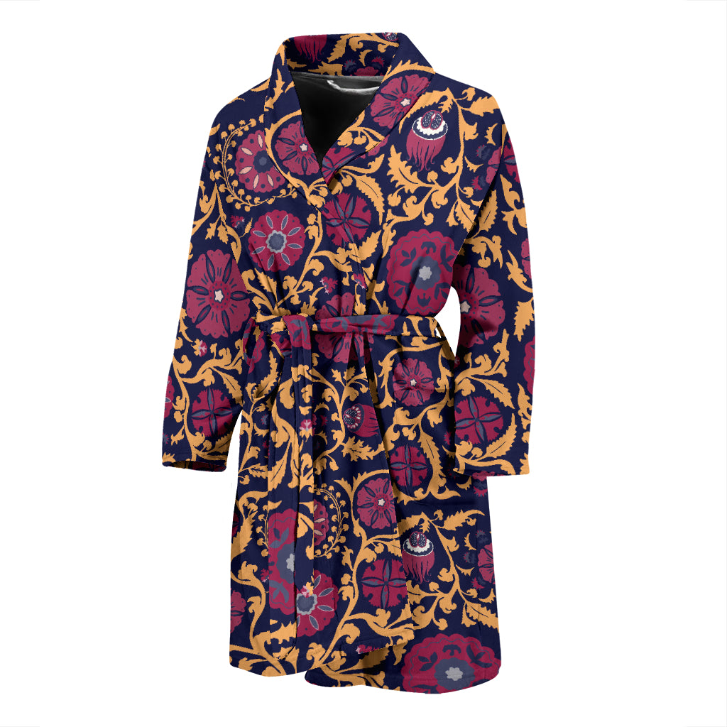 Suzani Print Design LKS303 Men Bathrobe