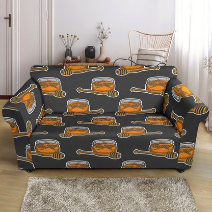 Honey Bee Print Design LKS305 Loveseat Couch Slipcover