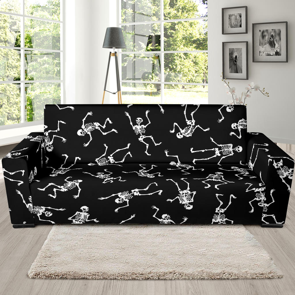 Skeleton Print Design LKS305 Sofa Slipcover