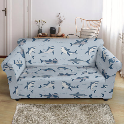 Shark Print Design LKS304 Loveseat Couch Slipcover