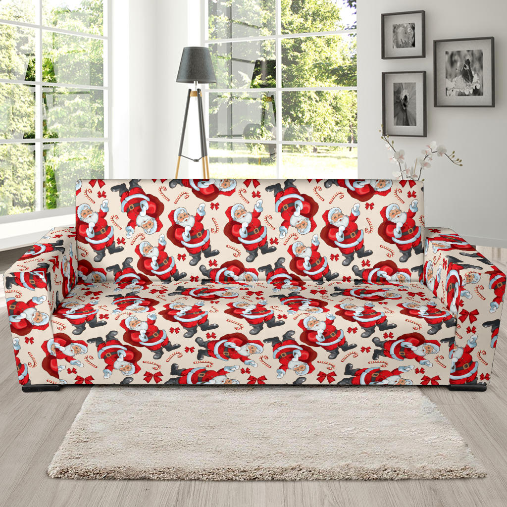 Santa Christmas Themed Print Design LKS302 Sofa Slipcover