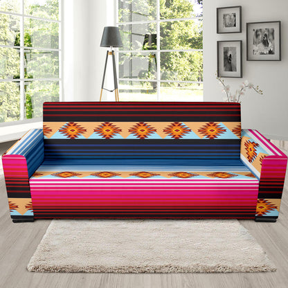Mexican Pattern Print Design 03 Sofa Slipcover