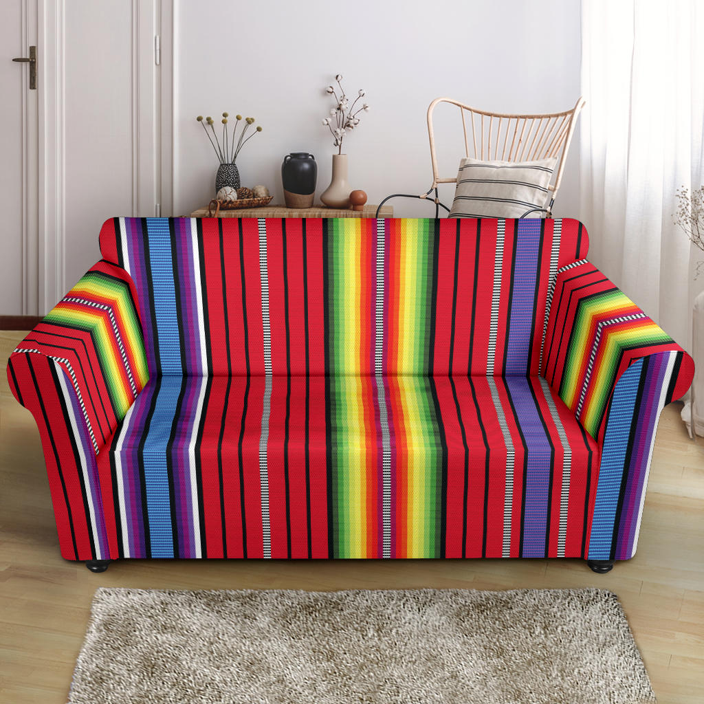 Serape Print Design LKS305 Loveseat Couch Slipcover
