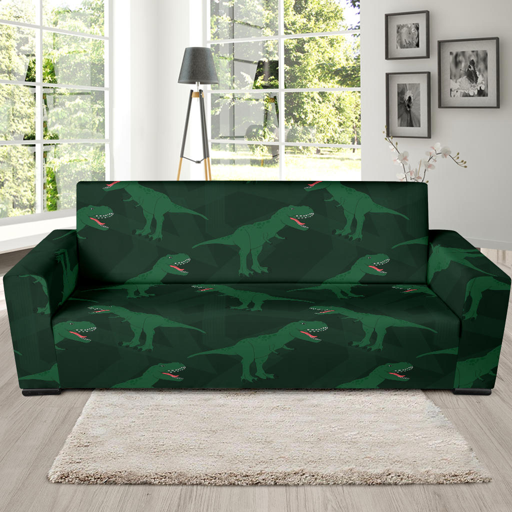 T Rex Pattern Print Design A06 Sofa Slipcover