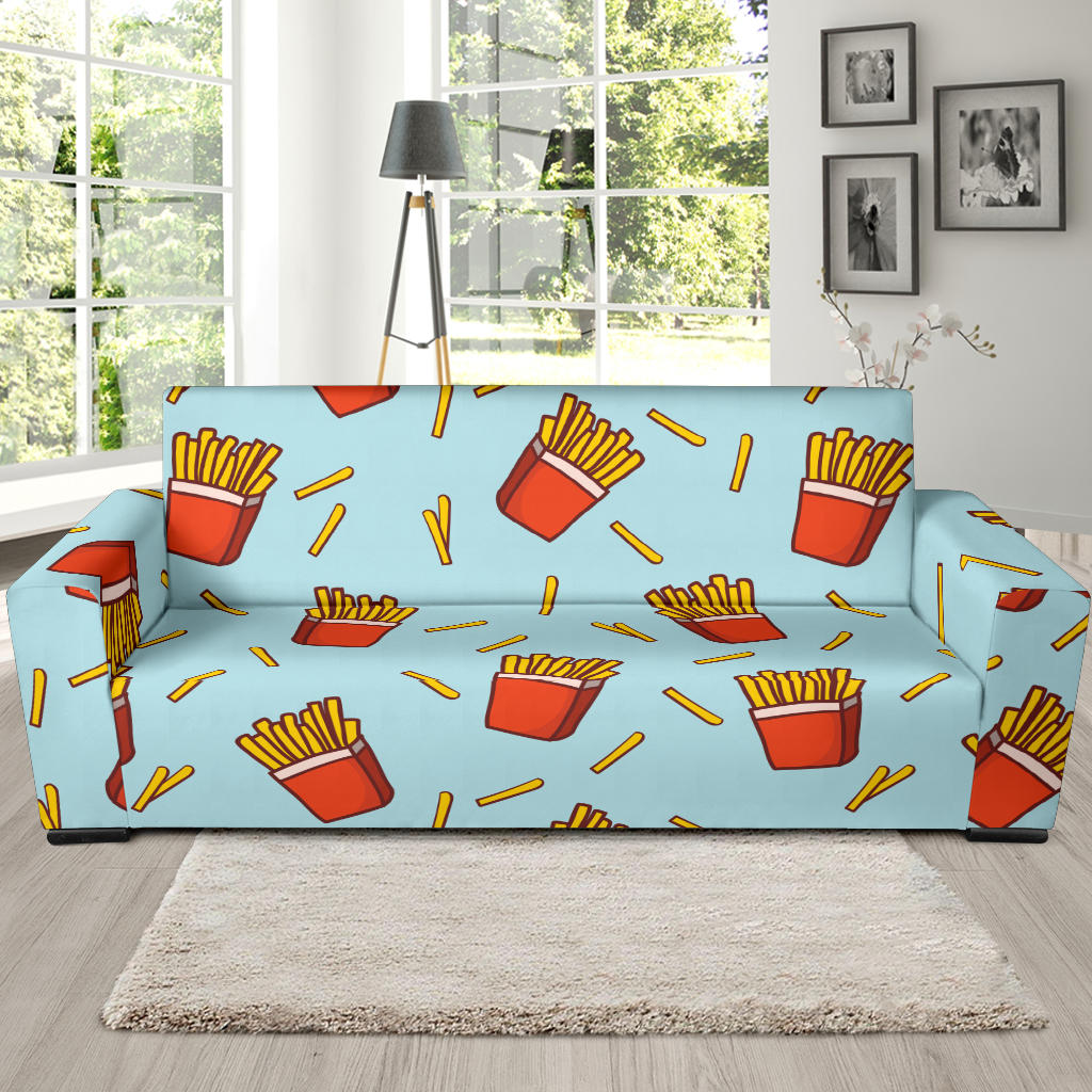 French Fried Pattern Print Design 02 Sofa Slipcover