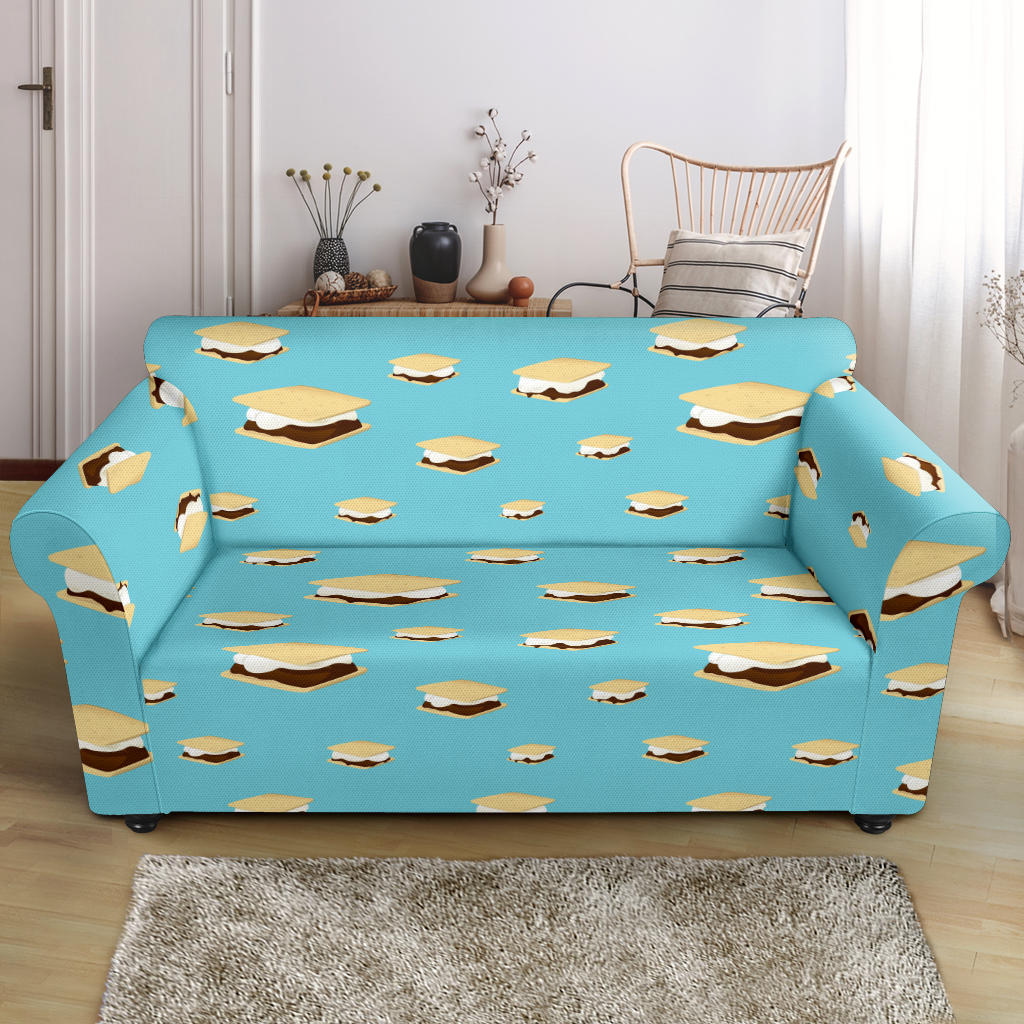 S_Mores Print Design LKS302 Loveseat Couch Slipcover