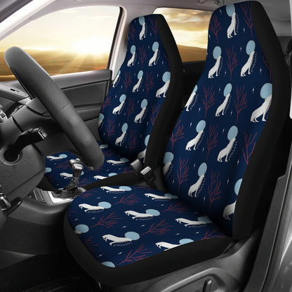 Wolf Moon Print Design LKS304 Car Seat Covers