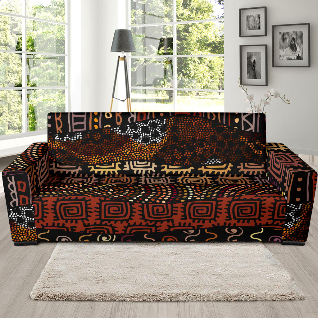 African Pattern Print Design 07 Sofa Slipcover