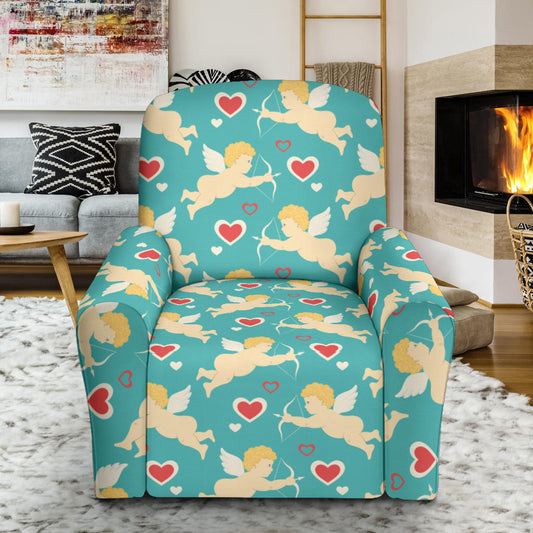 Cupid Pattern Print Design 01 Recliner Slipcover with Pocket