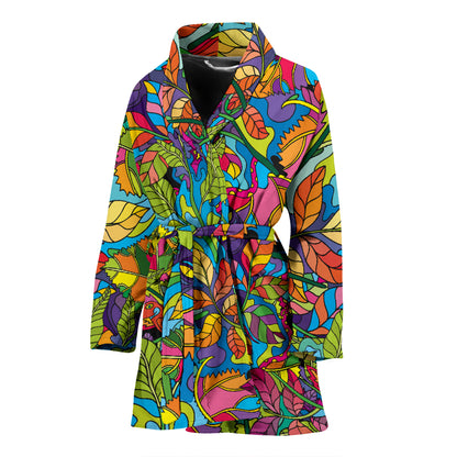 Trippy Print Design LKS301 Women Bathrobe