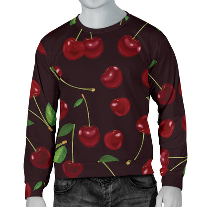 Cherry Fresh Pattern Men Long Sleeve Sweatshirt