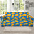 Cheese Pattern Print Design 05 Sofa Slipcover