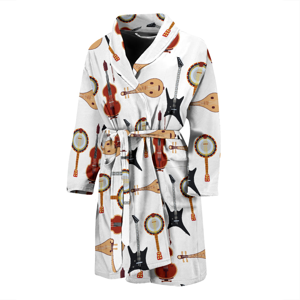 Banjo Print Design LKS403 Men Bathrobe