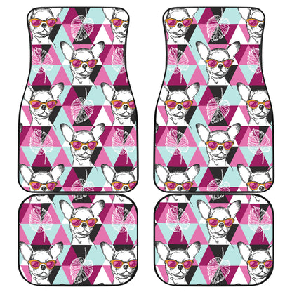Chihuahua Cute Triangle Pattern Car Floor Mats Front Back