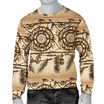 Dream catcher vintage native Men Long Sleeve Sweatshirt