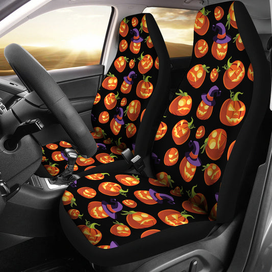 Witch Pumpkin Halloween Print LKS302 Car Seat Covers