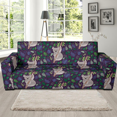 Koala Pattern Print Design 06 Sofa Slipcover