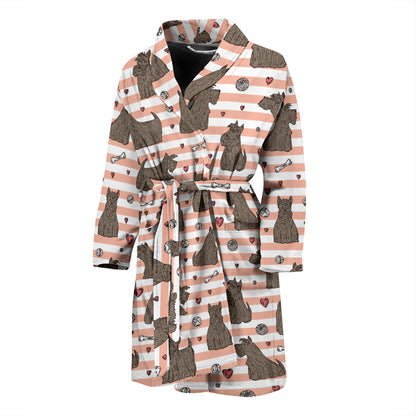Scottish Terriers Print Design LKS3016 Men Bathrobe