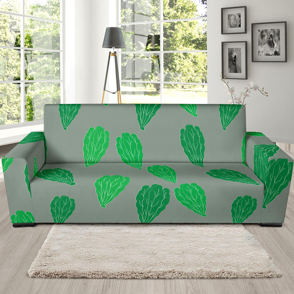 Lettuce Pattern Print Design 02 Sofa Slipcover