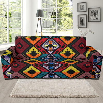 African Pattern Print Design 08 Sofa Slipcover