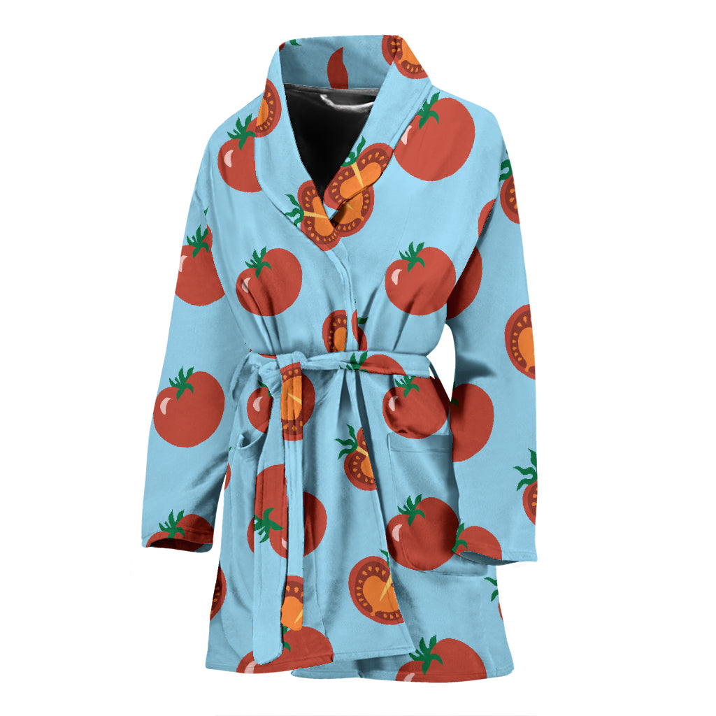 Tomato Print Design LKS304 Women Bathrobe