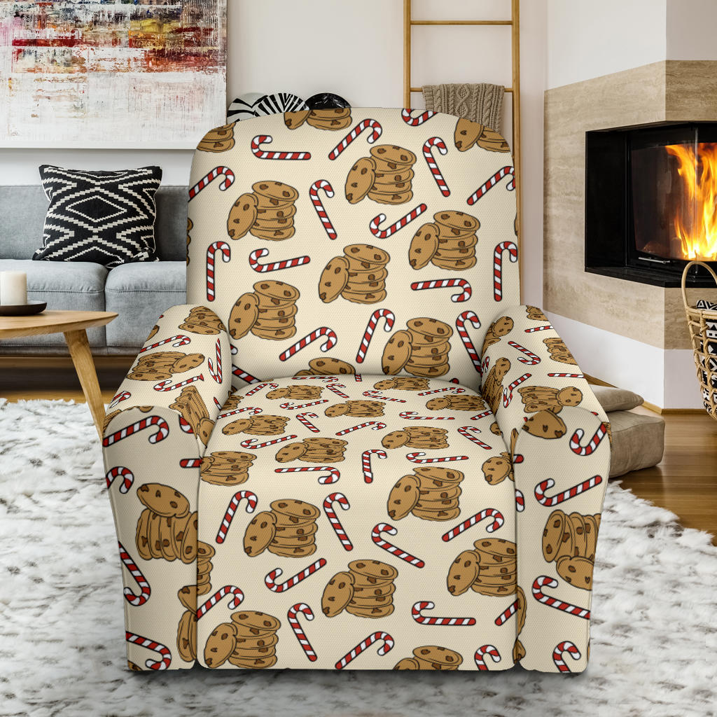 Cookie Pattern Print Design 04 Recliner Slipcover with Pocket