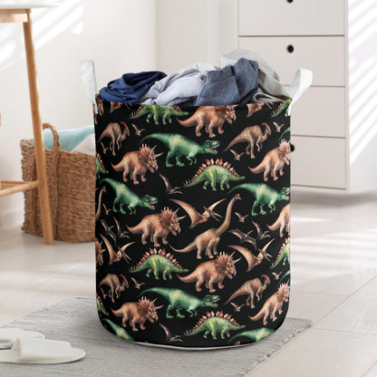Dinosaur Print Pattern Laundry Basket