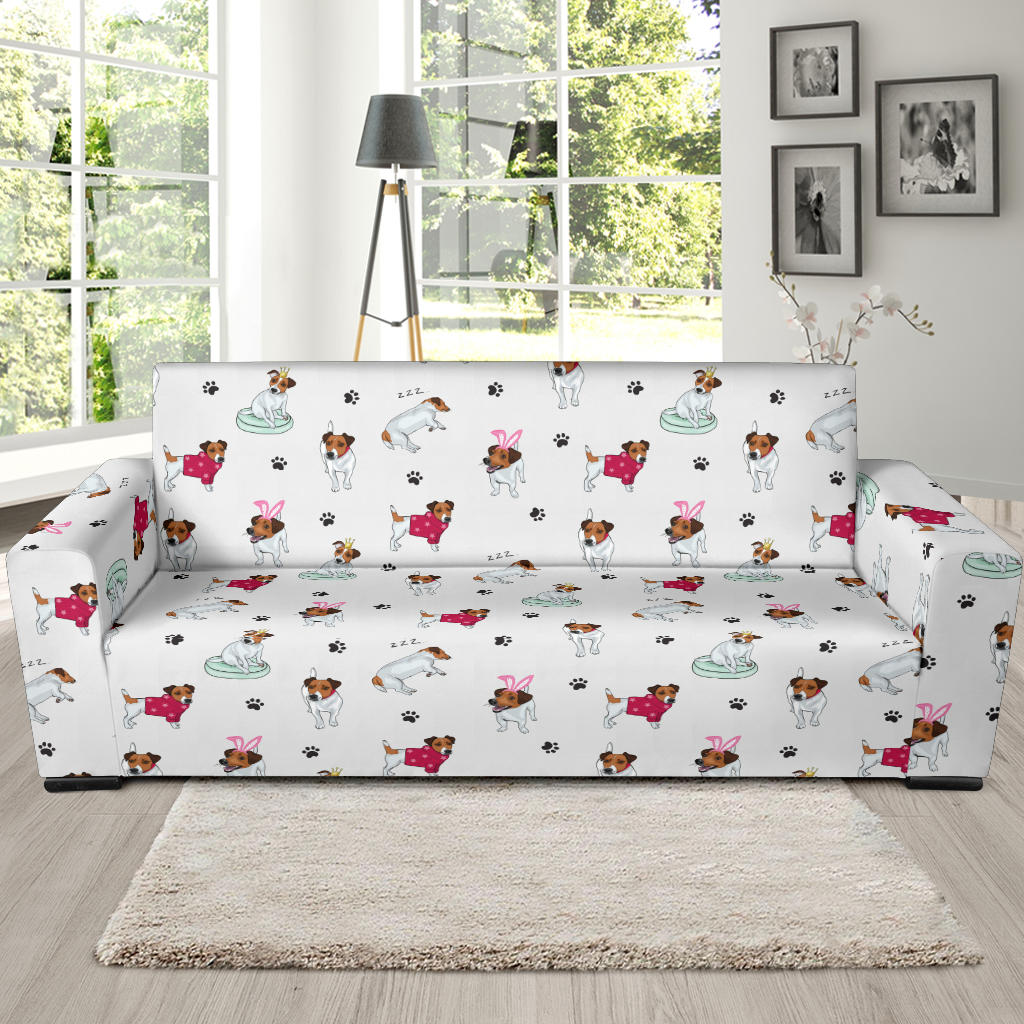 Russell Terriers Print Design LKS308 Sofa Slipcover