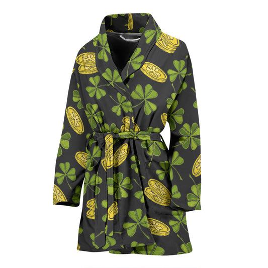 St Patricks Day Print Design LKS305 Women Bathrobe