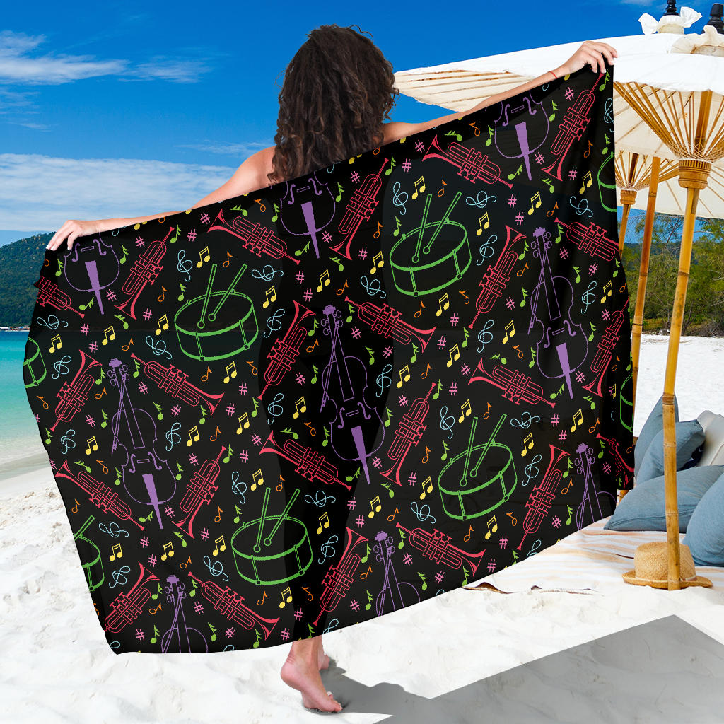 Cello Neon Pattern Print Design 02 Sarong Pareo Wrap