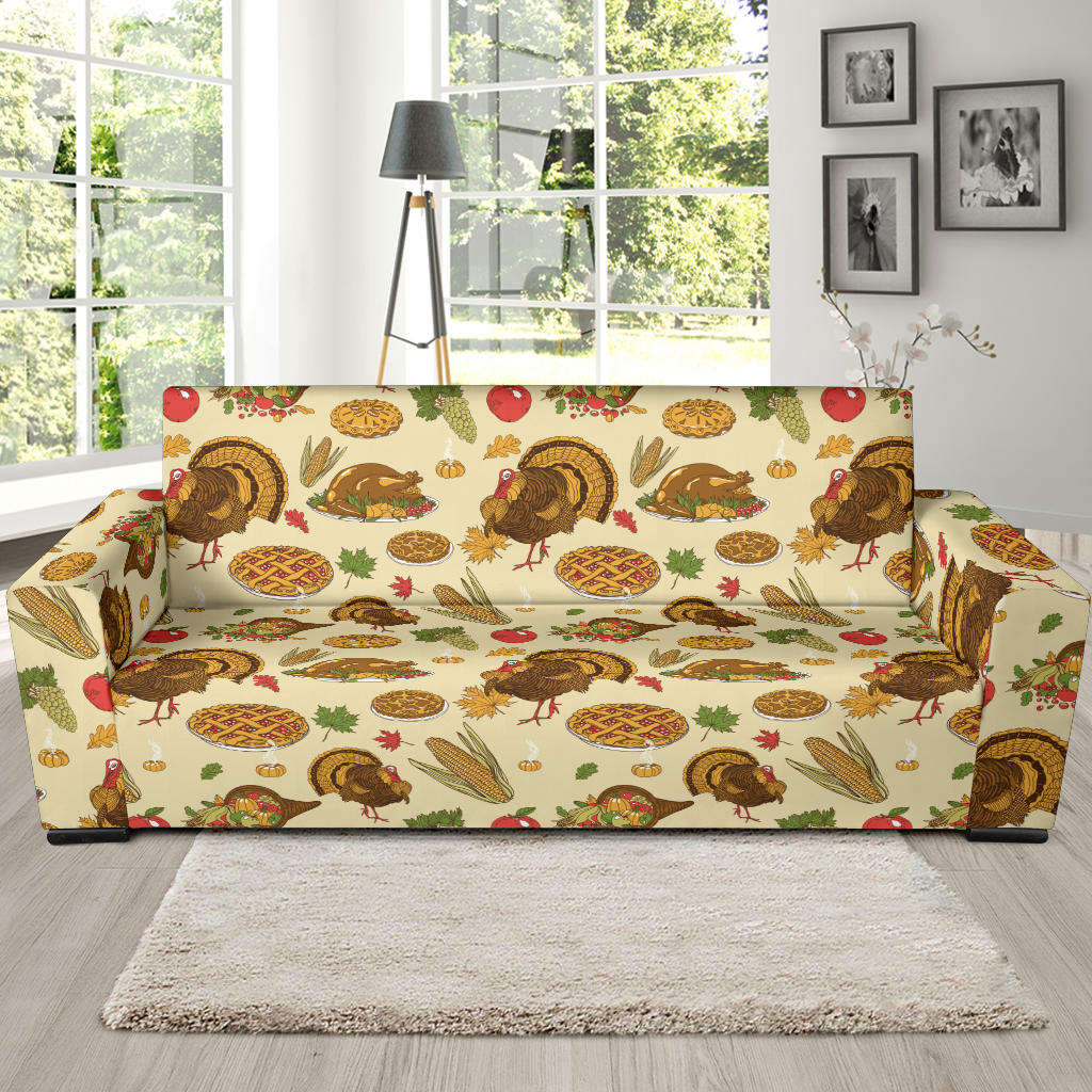 Thanksgiving Print Design LKS302 Sofa Slipcover