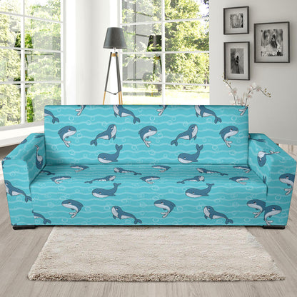 Whale Print Design LKS303 Sofa Slipcover