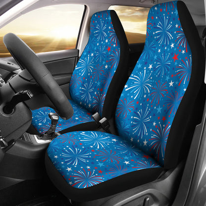 Firework Celebration Print Design LKS304 Car Seat Covers