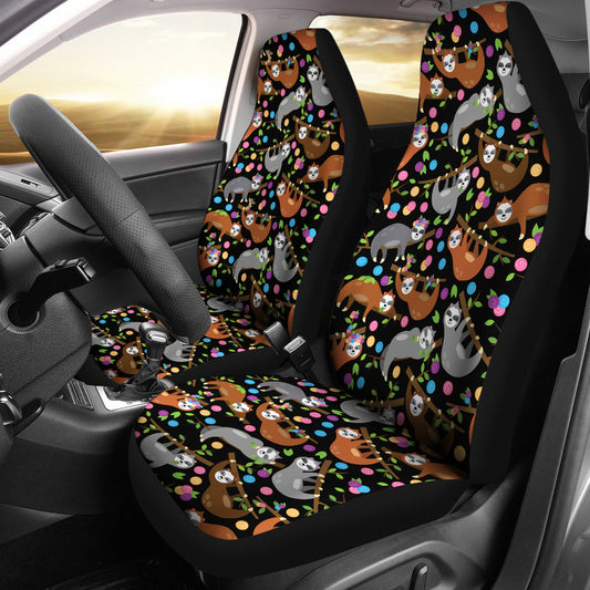 Sloth Print Design LKS306 Car Seat Covers
